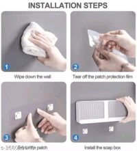 Just peel off the film and install the soap bar holder. This prevents any damage to your - Image 3