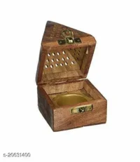 Handmade Wooden Incense Sticks Pyramid Box Fragrance Stand Holder (3 Inch)  Material : Wooden - Image 3