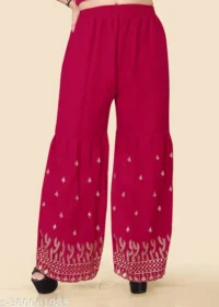 ZariEmbroidery)} Purple Kurta Set For Women and Girls  Kurta Fabric : Georgette - Image 3
