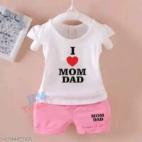 Cute Classy Girls Top & Bottom Sets Top Fabric: Hosiery Cotton