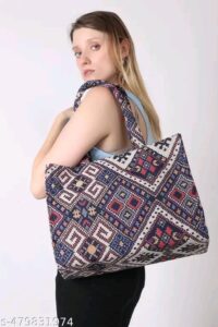 Trendy Fancy Women Handbags Material: Canvas - Image 10