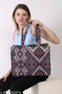 Trendy Fancy Women Handbags Material: Canvas - Image 9