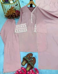 Aagam Fabulous Women Dupatta Sets Kurta Fabric: Satin - Image 3