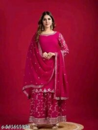 :Myra Superior Women Kurta Sets Kurta Fabric: Georgette Bottomwear Fabric: Georgette - Image 5