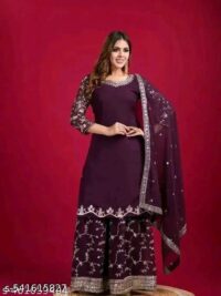 :Myra Superior Women Kurta Sets Kurta Fabric: Georgette Bottomwear Fabric: Georgette - Image 9