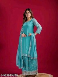 :Myra Superior Women Kurta Sets Kurta Fabric: Georgette Bottomwear Fabric: Georgette - Image 15