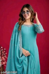 :Myra Superior Women Kurta Sets Kurta Fabric: Georgette Bottomwear Fabric: Georgette - Image 16