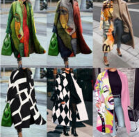 Women's Long Sleeve Turn-down Collar Coat Coat - Image 2