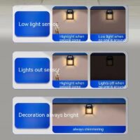 Outdoor Solar  Waterproof Tungsten Induction Garden Wall Lamp - Image 4