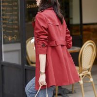 Ladies New Double Breasted Short Coat - Image 6