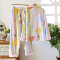 Women's Loose Flannel Fleece-lined Loungewear Suit - Image 2