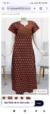 Ladies Nighty Dress - Image 3