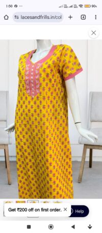 Ladies Nighty Dress - Image 2