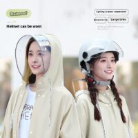 Raincoat Female Electric Battery Motorcycle Outerwear Single - Image 2