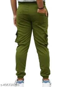 Men's cargo trouser regular fit multy pocket trouser under 500 - Image 4