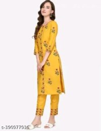 New Trendy Kurta Sets Fabric: Cotton Sleeve Length: Three-Quarter Sleeves Pattern: Printed,Embroidered - Image 9