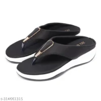 Classic Designer Women Wedges  Material : Lycra  Sole Material : Pvc  Pattern : Solid - Image 11