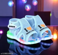  Skin Friendly Sweat Free Kids Boys and Girls Led Light Sandal (Bacho ke Light wale Sandal/Sandle/Sandel) Dark Blue  Material : Canvas  Sole Material : Rubber  Character : Not Applicable - Image 7