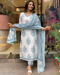 Name:*Trendy Dupatta Sets*  Kurta Fabric: Viscose  Bottomwear Fabric: Viscose - Image 3