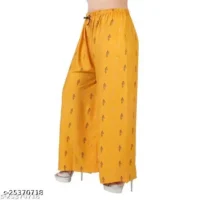 Product Details  Name : Stylish Fashionista Women Palazzos  Fabric : Rayon  Pattern : Printed  Net Quantity (N) : 2 - Image 7