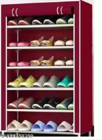 6 shelves PVC pipe shoe rack Plastic Collapsible Shoe Stand MAROON), 6 Shelves, DIY ((Do-It-Yourself)) - Image 5