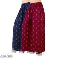 Product Details  Name : Stylish Fashionista Women Palazzos  Fabric : Rayon  Pattern : Printed  Net Quantity (N) : 2 - Image 3