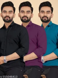 Formal shirt||Casual shirt||Shirts for men||Cotton shirt||Printed shirt||White shirt for men||Slim fit shirt||Linen shirt||Designer shirt|| (Pack of 3)