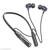 Name : Neckband True Wireless Bluetooth Earphones with 8 Hours Playtime & Compatible for all Smartphones (Black) - Image 6