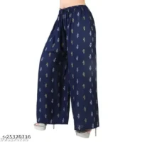 Product Details  Name : Stylish Fashionista Women Palazzos  Fabric : Rayon  Pattern : Printed  Net Quantity (N) : 2 - Image 4