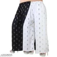 Product Details  Name : Stylish Fashionista Women Palazzos  Fabric : Rayon  Pattern : Printed  Net Quantity (N) : 2 - Image 6