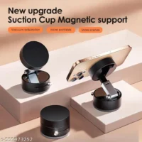 Black Magnetic Car Mobile Holder For Dashboard Vacuum Suction Phone Holder Mount Hand Free - Image 3