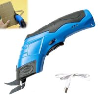 VENEKETY Electric Cloth Cutting Scissors - Cordless Fabric Cutter Machine for Craft and Tailoring, Kaichi Scissors for Leather, Rechargeable Battery Operated, Blue  Amazon.in: Office Products