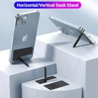 LIRAMARK Phone Kickstand/Phone Stand/Mobile Holder, Vertical and Horizontal Stand, Adjustable Angle, Compatible with iPhone & Any Other Cellphone (Pack of 1)  Amazon.in: Electronics - Image 3
