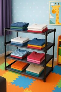 YouCopia Collapsible Wardrobe 4 Shelves Storage Clothes Storage Rack Quick/Cabinet/Multipurpose Storage Rack, Foldable, Large Capacity Organizer Black  Amazon.in: Home & Kitchen