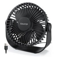 Gaiatop USB Desk Fan, 3 Speeds Portable Small Fan with Strong Airflow, 5.5 Inch Quiet Table Fan, 90° Rotate Personal Cooling Fan For Bedroom Home Office Desktop Travel (Black)  Amazon.in: Computers & Accessories