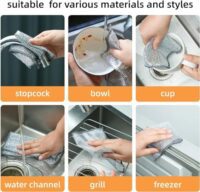 TEKCOOL (10 Pack Non-Scratch Dish Wash Cloth, Steel Wire Dish Cloth, Wire Dishwashing Rags Stainless Steel Scrubber Non-Scratch Wire Dishcloth for Washing Dishes Sinks Counters  Amazon.in: Home & Kitchen - Image 2