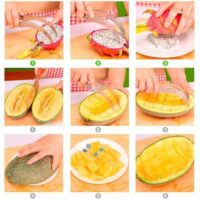 M-Ved® Angurello Stainless Steel Watermelon Fruit Dig Corer Cutter & Serve  Amazon.in: Home & Kitchen - Image 5