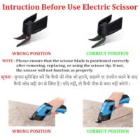 VENEKETY Electric Cloth Cutting Scissors - Cordless Fabric Cutter Machine for Craft and Tailoring, Kaichi Scissors for Leather, Rechargeable Battery Operated, Blue  Amazon.in: Office Products - Image 7