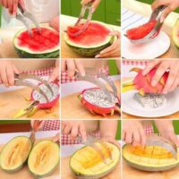 M-Ved® Angurello Stainless Steel Watermelon Fruit Dig Corer Cutter & Serve  Amazon.in: Home & Kitchen - Image 6