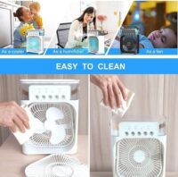 PoRtAbLe aIr cOnDiTiOnErS - SmAlL Ac qUiEt pErSoNaL AiR CoOlEr, UsB PoWeReD MiNi dEsKtOp cOoLiNg mIsTiNg fAn, 1 | 2 | 3 TiMeR 3 SmArT SpEeDs,360°aDjUsTmEnT OfFiCe, HoMe, RoOm, CaRvEd dEsIgN  Amazon.in: Home & Kitchen - Image 4
