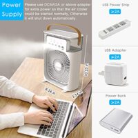PoRtAbLe aIr cOnDiTiOnErS - SmAlL Ac qUiEt pErSoNaL AiR CoOlEr, UsB PoWeReD MiNi dEsKtOp cOoLiNg mIsTiNg fAn, 1 | 2 | 3 TiMeR 3 SmArT SpEeDs,360°aDjUsTmEnT OfFiCe, HoMe, RoOm, CaRvEd dEsIgN  Amazon.in: Home & Kitchen - Image 8