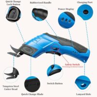 VENEKETY Electric Cloth Cutting Scissors - Cordless Fabric Cutter Machine for Craft and Tailoring, Kaichi Scissors for Leather, Rechargeable Battery Operated, Blue  Amazon.in: Office Products - Image 2