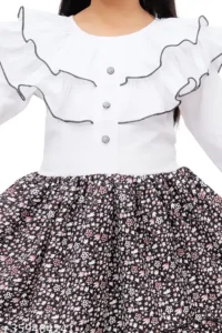 KIDS DRESS FOR BABY GIRL BLUE - Image 11