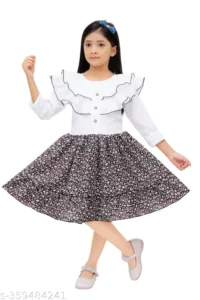 KIDS DRESS FOR BABY GIRL BLUE - Image 10