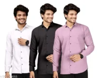 Men's Popcorn Textured Shirt Combo - Pack of 3 - Image 5