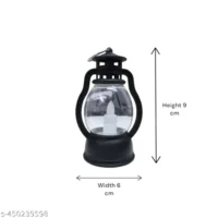 Extreme Karigari Decorative LED Lantern with Tealight | Hanging and Table Top | Best for Diwali, Festivals, Christmas, New Year and Home Decoration (Black, Set of 2) - Image 4
