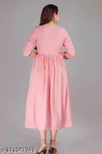 Women Embroidered Viscose Rayon Anarkali Kurta - Image 2