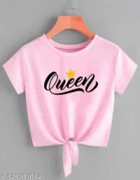 Latest combo of western top and skirt for Women | 3 Butterfly | Pink - Image 3