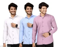 Men's Popcorn Textured Shirt Combo - Pack of 3 - Image 4