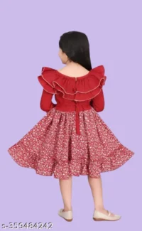 KIDS DRESS FOR BABY GIRL BLUE - Image 7